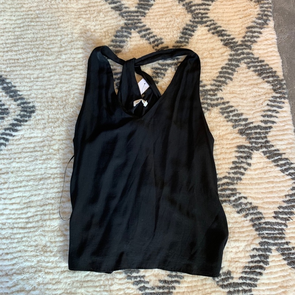Vici, black, cross back tank